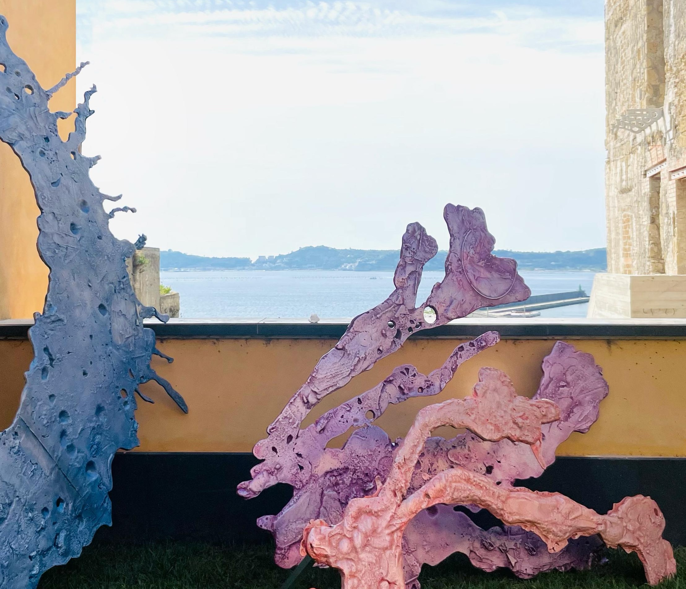 Rebecca Moccia, Ancestors Syndrome, detail, 2025. Coated aluminum, variable dimensions.